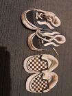 Baby Soft Sole Vans Shoes First Walkers 2 Pairs