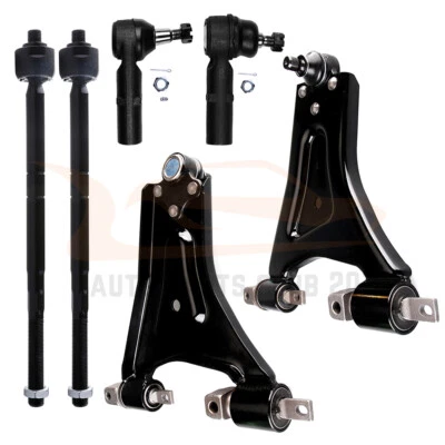 6Pcs Front Lower Control Arm And Ball Joint Tie Rod Fits 1998-2000 Ford Contour Foto 1 de 4