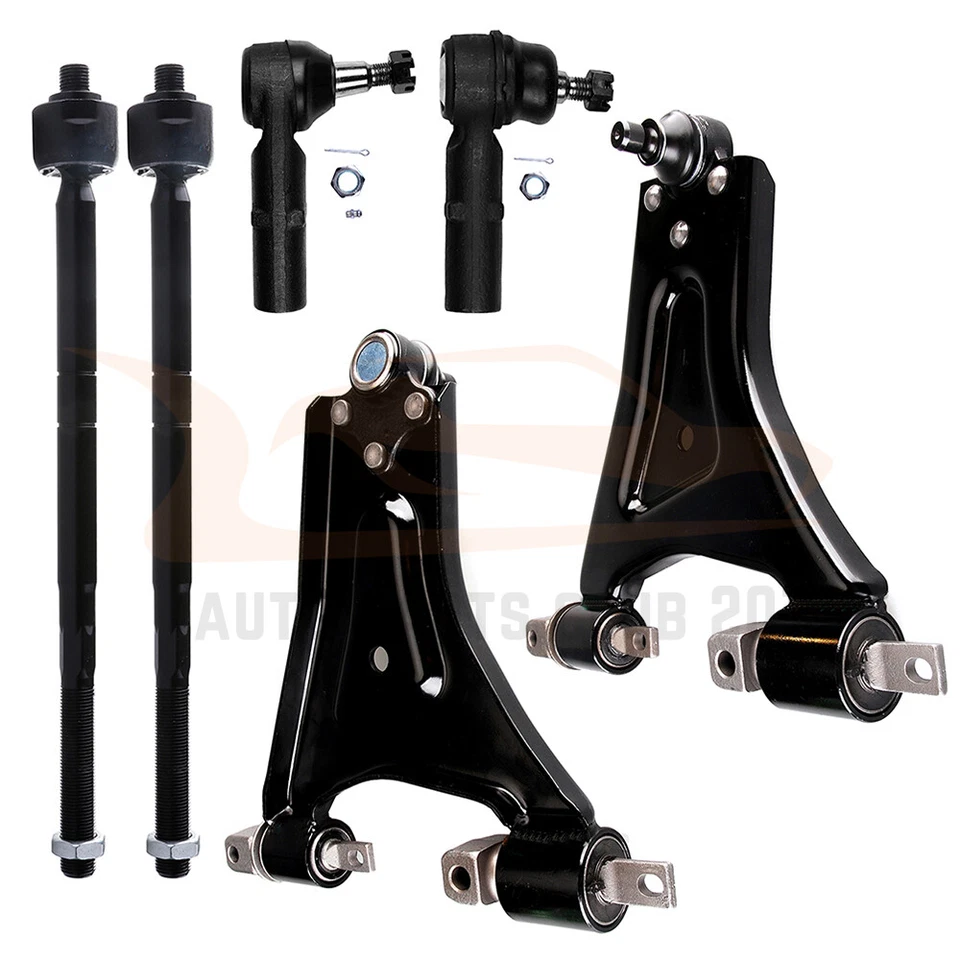 6Pcs Front Lower Control Arm And Ball Joint Tie Rod Fits 1998-2000 Ford Contour - Изображение 1 из 4