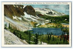 Postal c1920 Lake Marie & Snowy Range Medicine Bow National Forest Wyoming WY - Imagen 1 de 2