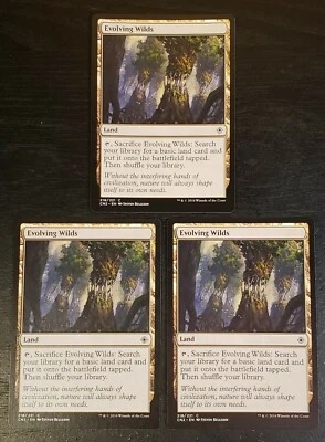 3x Evolving Wilds Conspiracy Take The Crown Mtg Magic Sacrifice Land Card 2016 - Image 1 of 4
