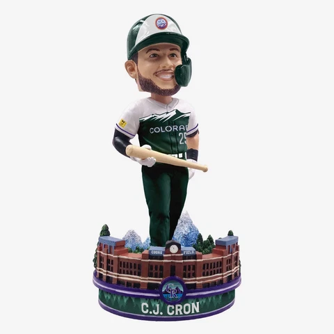 C.J. Cron Colorado Rockies 2022 City Connect Bobblehead MLB Cover