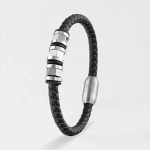 KUVARS | Lederarmband "Moonwalk" Herren Echtleder Armband Geschenk für Männer - Bild 1 von 8