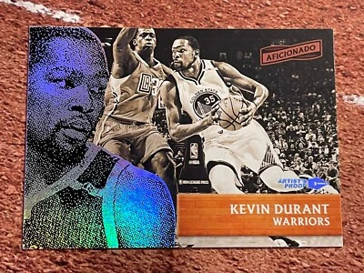 2016-17 Panini Aficionado Kevin Durant Artist's Proof #51 Golden State Warriors - Image 1 of 2