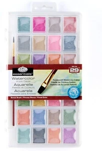 Royal & Langnickel Pearlescent Shimmer Metallic Watercolour Paint Set - Picture 1 of 3