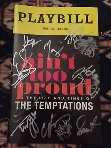 Derrick Baskin,Jeremy Pope,James Harkness And Cast Signed Aint Too Proud Playbil - Picture 1 of 6