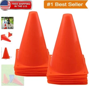 Durable 7-Inch Sports Cones for Agility Training - Indoor & Outdoor Use - Picture 1 of 8