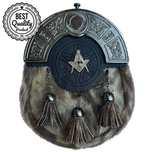 Piel de foca esporrana masónica cuero cantel celta falda escocesa tradicional esporrana - Imagen 1 de 2