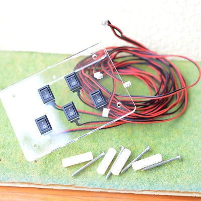 5 x wired 1m rocker switches mounted on board power control panel side install - Image 1 of 3