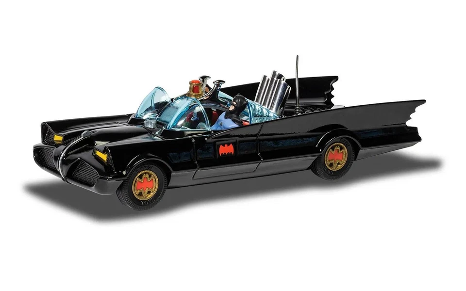 Corgi Batmobile Con Batman E Robin 1:46 Modello In Metallo - RT26701 - Immagine 1 di 4