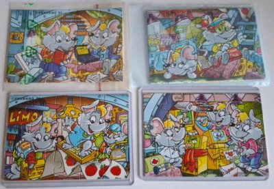 Ü ei Puzzle die Mega Mäuse im Internet Fieber  ( 2001 )  mit allen BBZ  Ü10 - Bild 1 von 2