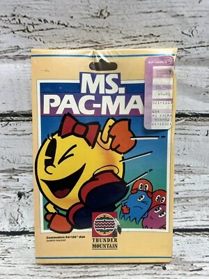 VTG Ms. Pac-Man Commodore 64/128 Disk 1983 Thunder Mountain Video Game - Sealed - Image 1 of 4