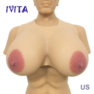 IVITA 13XL Big Areola Crossdresser Silicone Breast Forms Artificial Boobs - Picture 1 of 4