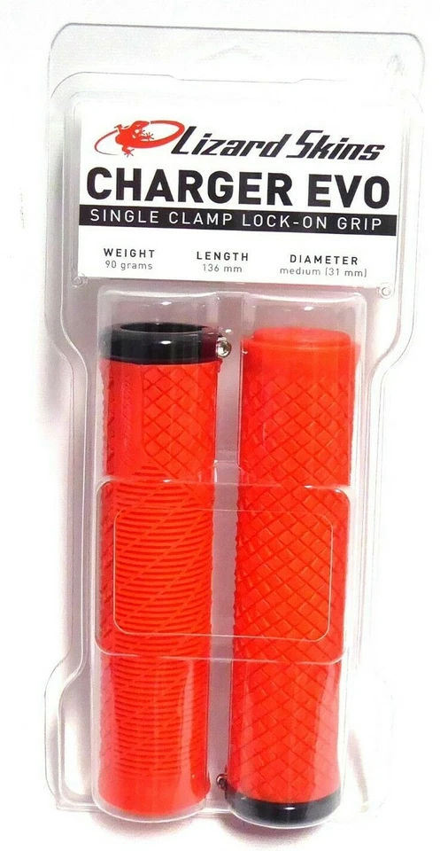 Empuñaduras Lizard Skins Charger Evo - rojas, bloqueadas  Foto 1 de 1