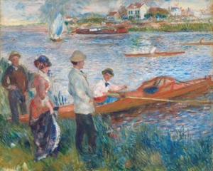 Impresión artística 8x10 de Remeros en Chatou Pierre-Auguste-Renoir 8"x10" - Imagen 1 de 3