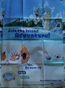 POKÉMON JOIN THE ISLAND ADVENTURE POSTER 61X91,5 ORGANIZED PLAY 2004 - Picture 1 of 3