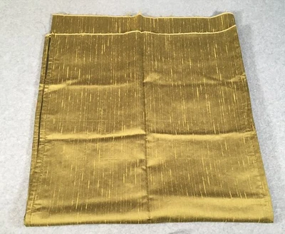 2  Yard Silk Dupioni Fabric Remnant Gold Brown For Tablecloth Curtain - Image 1 of 4