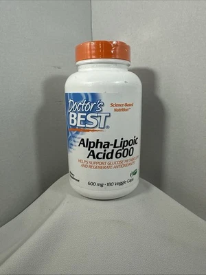 Ácido alfa lipoico Doctor's Best 600 600 mg 180 cápsulas vegetales exp. 01/26 entrega gratuita Foto 1 de 3