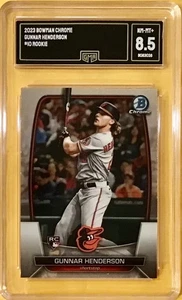 2023 BOWMAN CHROME #10 - GUNNAR HENDERSON - Rookie - GMA 8.5 - MINT - Picture 1 of 1