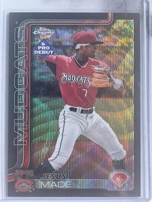 2025 Topps Pro Debut Jesus Made Black Wave Chrome 3/10! Milwaukee Brewers - Image 1 of 2