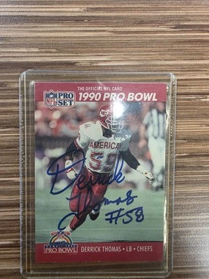 Firmado 1990 Pro Set - Pro Bowl Derrick Thomas #373  Foto 1 de 4
