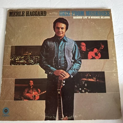 Merle Haggard-Okie From Muskogee Vinyl LP Capitol bakersfield country classic - Image 1 of 4