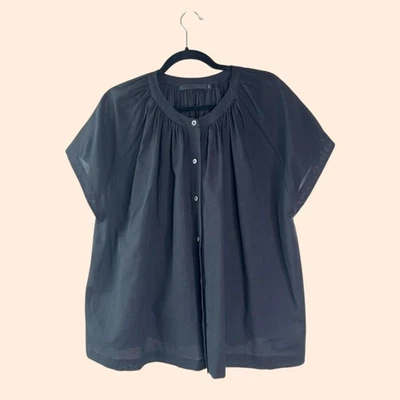 Jenni Kayne Cotton Willow Blouse Black - Image 1 of 4