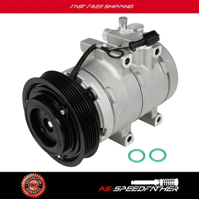 Compresor de aire acondicionado con embrague para Hyundai Sonata 1999 2000 2001 2,5 L Foto 1 de 4