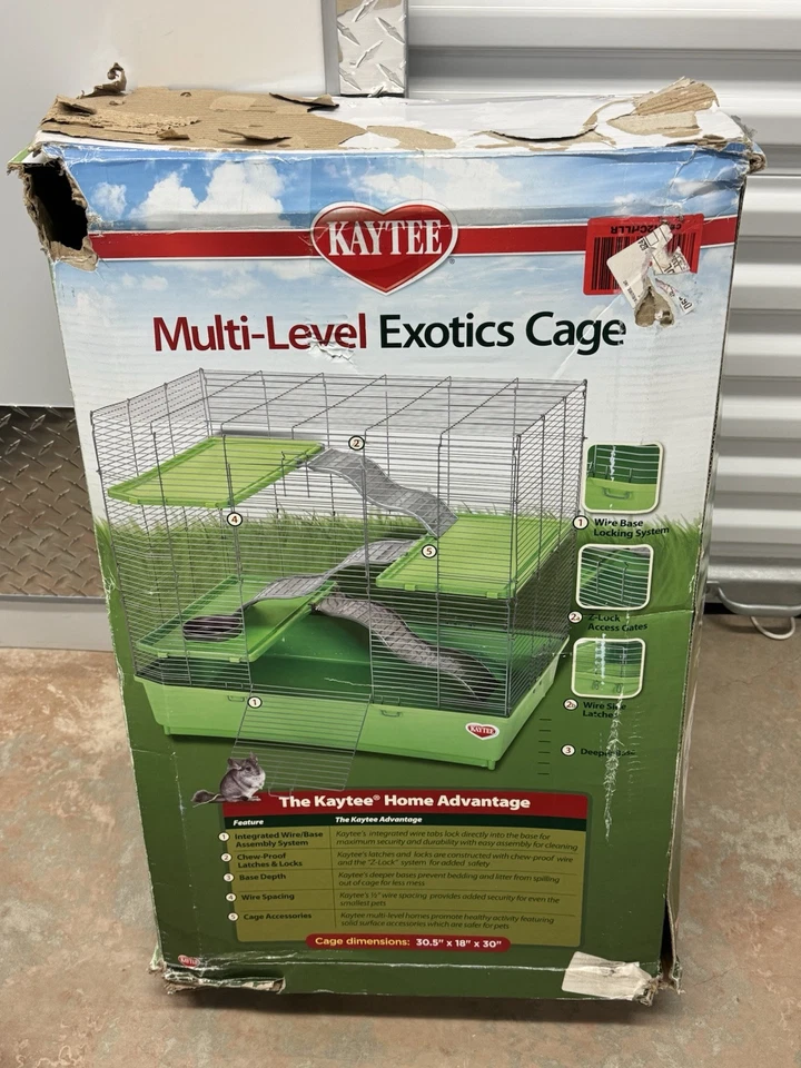 Kaytee My First Home Hábitat Exótico Multinivel para Mascotas Chinchillas, Ratas, D... Foto 1 de 2