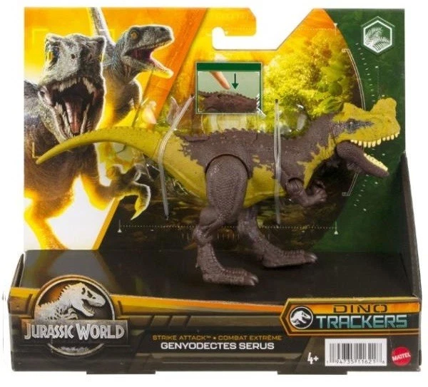 MATTEL Strike Attack GENYODECTES SERUS Dinosaur Jurassic World Dinosaurier Figur Neu