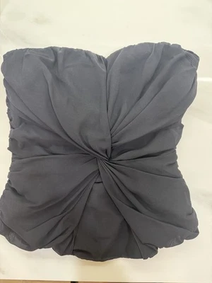Corsé bustier sin tirantes Bebe XS de colección Y2K 00s corbata torcida seda sin tirantes Foto 1 de 3