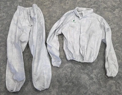 Frogg Toggs L Hombres Pro Action Pantalones de Lluvia Chaqueta Capucha Blanco Impermeable Ajustable Foto 1 de 4