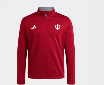 Nuevo Pullover Adidas Elevate 1/4 Cremallera Universidad de Indiana Rojo Victoria/Blanco JW0768 Foto 1 de 2