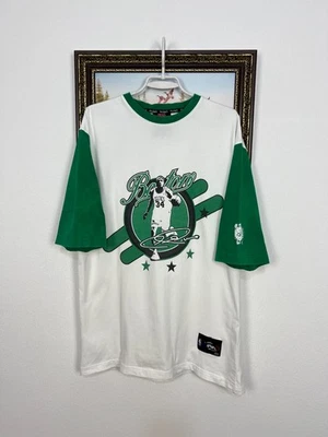 复古 UNK 波士顿凯尔特人队 NBA #34 皮尔斯白色衬衫男式球衣印花 L 码 — 第 1/4 张图片