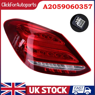 LEFT SIDE TAIL LED LIGHT LAMP ASSY A2059060357 FOR MERCEDES-BENZ C-CLASS W205 UK - Image 1 of 4