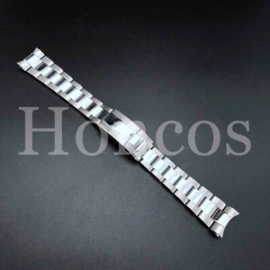 20MM SOLID OYSTER BAND BRACELET FITS FOR ROLEX GMT MASTER FLIP LOCK SHINY CENTR - Picture 1 of 7