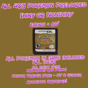 Pokemon HeartGold potenziato con tutti i 493 Pokémon lucidi o non shiny + oggetti massimi - Foto 1 di 12