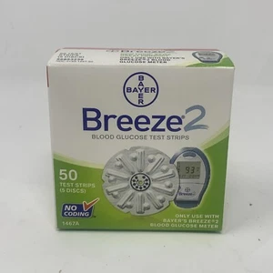 *Breeze 2 Strisce Reattive Glicemia Forniture Diabetici 5 Dischi 50ct Scad. 2011-01 - Foto 1 di 6