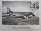 Vintage United Air Lines Douglas DC-3 Jet Mainliner Airplane Print 1937