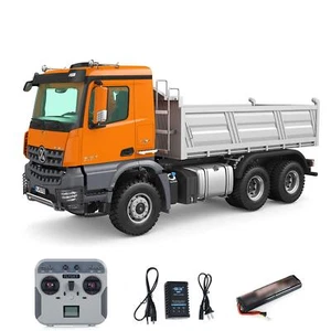 RC Electric Lifting 1/14 2.4G RTR Dumper 6*6 Vehicles 2Speed Light Sound Motor - Picture 1 of 24