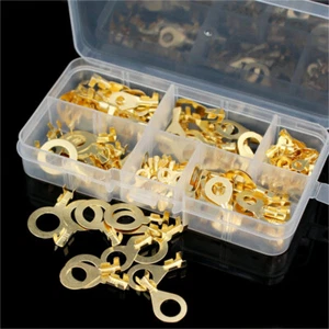 Isolierte Kupfer Crimp Ring Klemmen Draht Verbinder Spaten Elektro Kit 150X - Bild 1 von 5