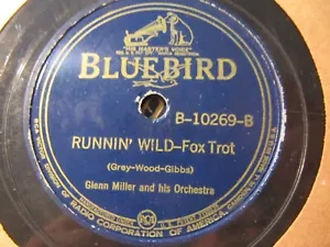 1939 Glenn MILLER Orch Movie Some Like it Hot RUNNIN' WILD BLUEBIRD 10269 - Picture 1 of 2