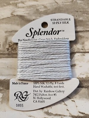 Rainbow Gallery Splendor Blue Blush 855 100% Silk 8 Yards Needlework - Image 1 of 4