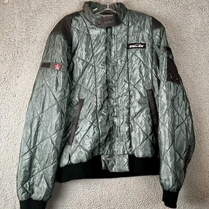 Vintage 90 Trans Am Racing Full Zip Bomber Jacket Patches XL Mesh Lining Unisex - Picture 1 of 9