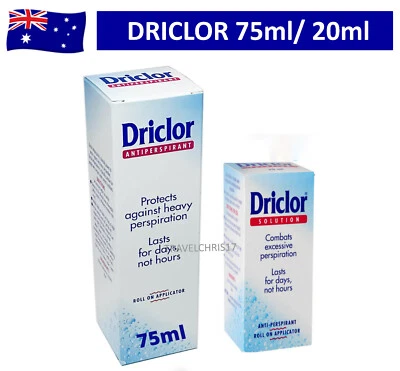 NEW Driclor Antiperspirant Roll On Clinically Proven 20mL/75ml Free Postage - image 1 of 4