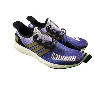 NWT Adidas Boost Speedfactory AM 4 Washington Huskies Ultra Purple Gold Size 9.5 - Picture 1 of 12