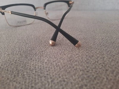 Monturas de gafas MATSUDA Titanio Cuadradas Modelo M2016‏ Dorado mate Negro 54-21 Foto 1 de 4