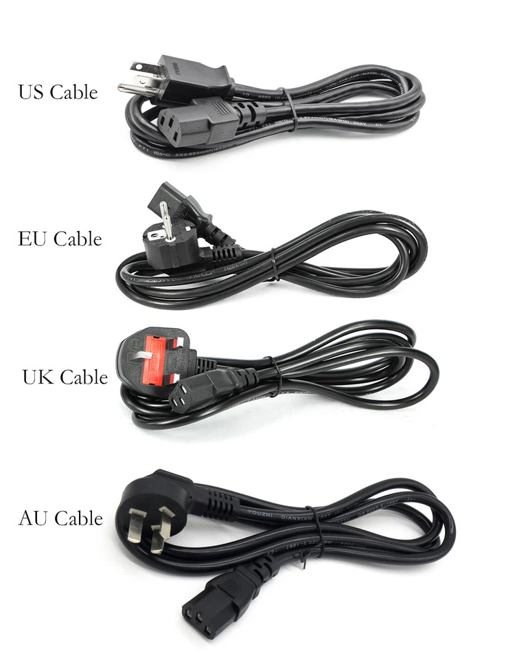 Power DC Cable for US UK AU EU Outlet ASUS ROG Swift PG32UQX 32" Monitor Charger - Image 1 of 1