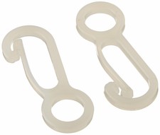 2~ Fc2 Valley Forge Set/2 White Nylon Flag Snap Clips Prevents Clanging on Pole