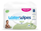 WaterWipes Plastic-Free Textured Clean, Toddler & Baby Wipes, 99.9% Water 4 pack